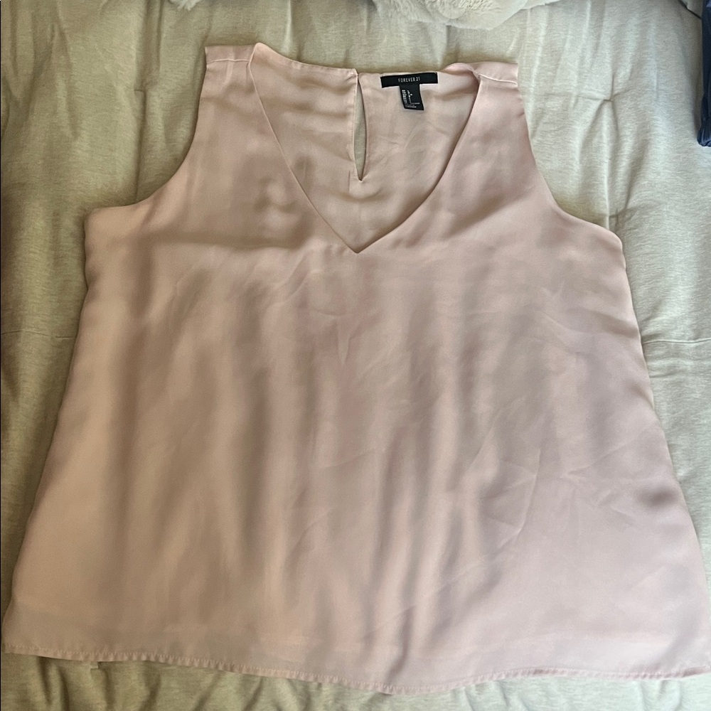 Pink Sleeveless Top by Forever21
